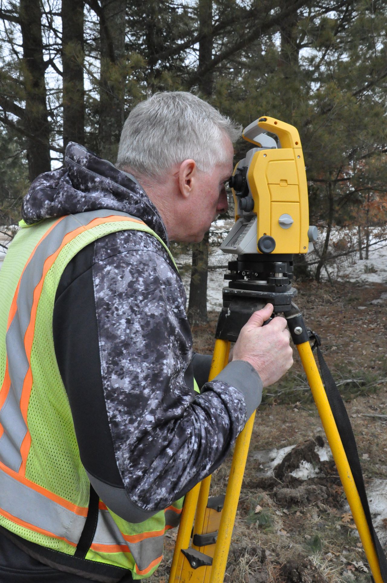 Northland employee conducting a site evaluation