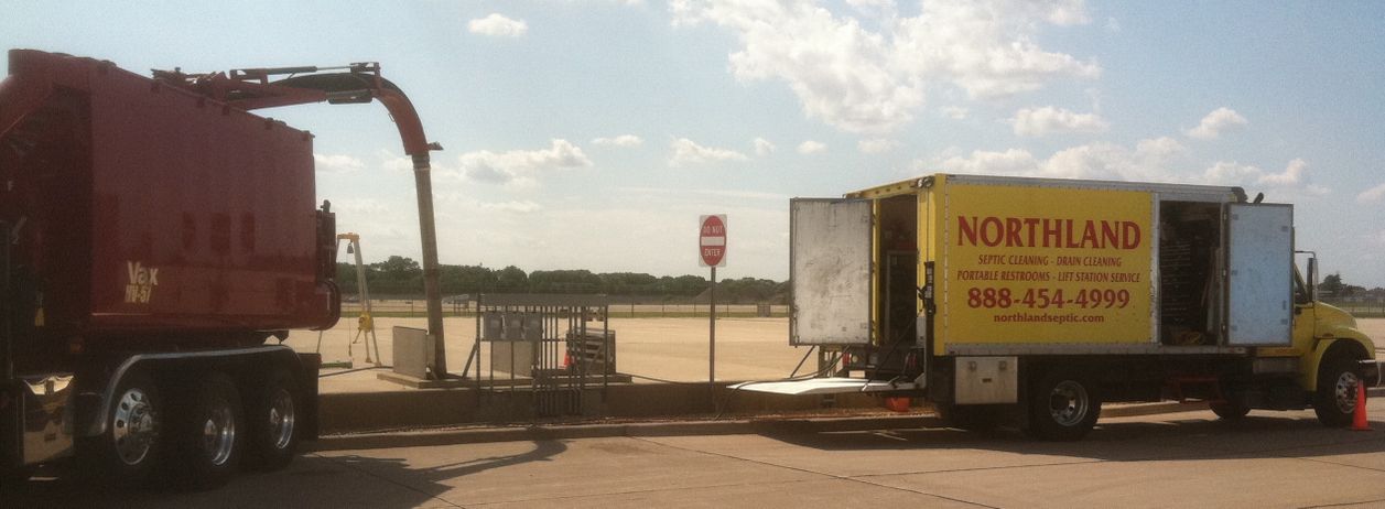 Northland equipment truck with doors and hatches open