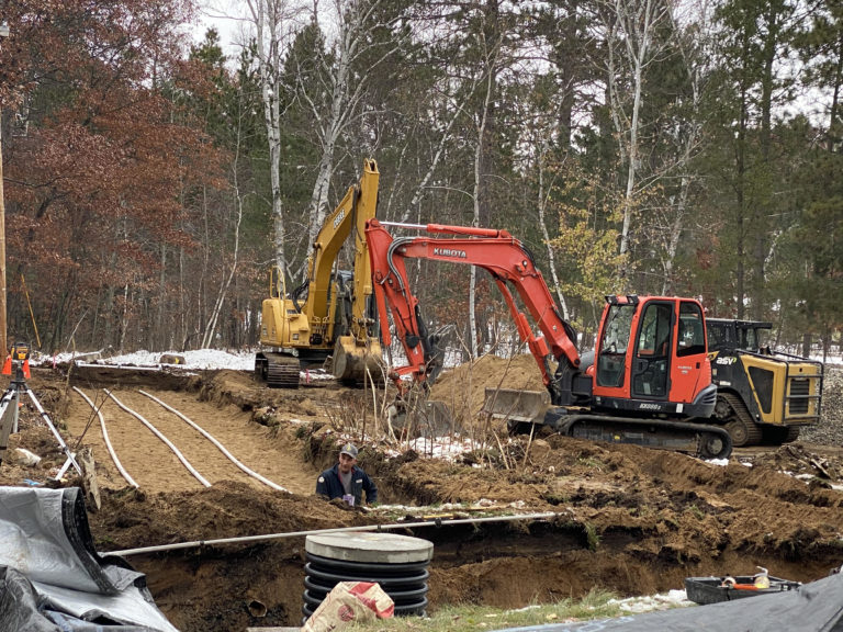 Installing Septic Pressure Bed